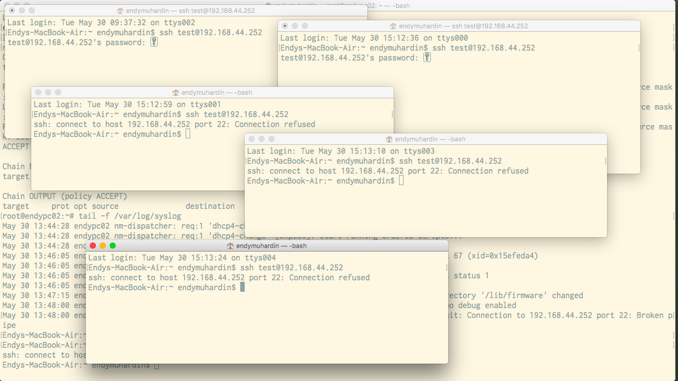Test SSH Brute Force