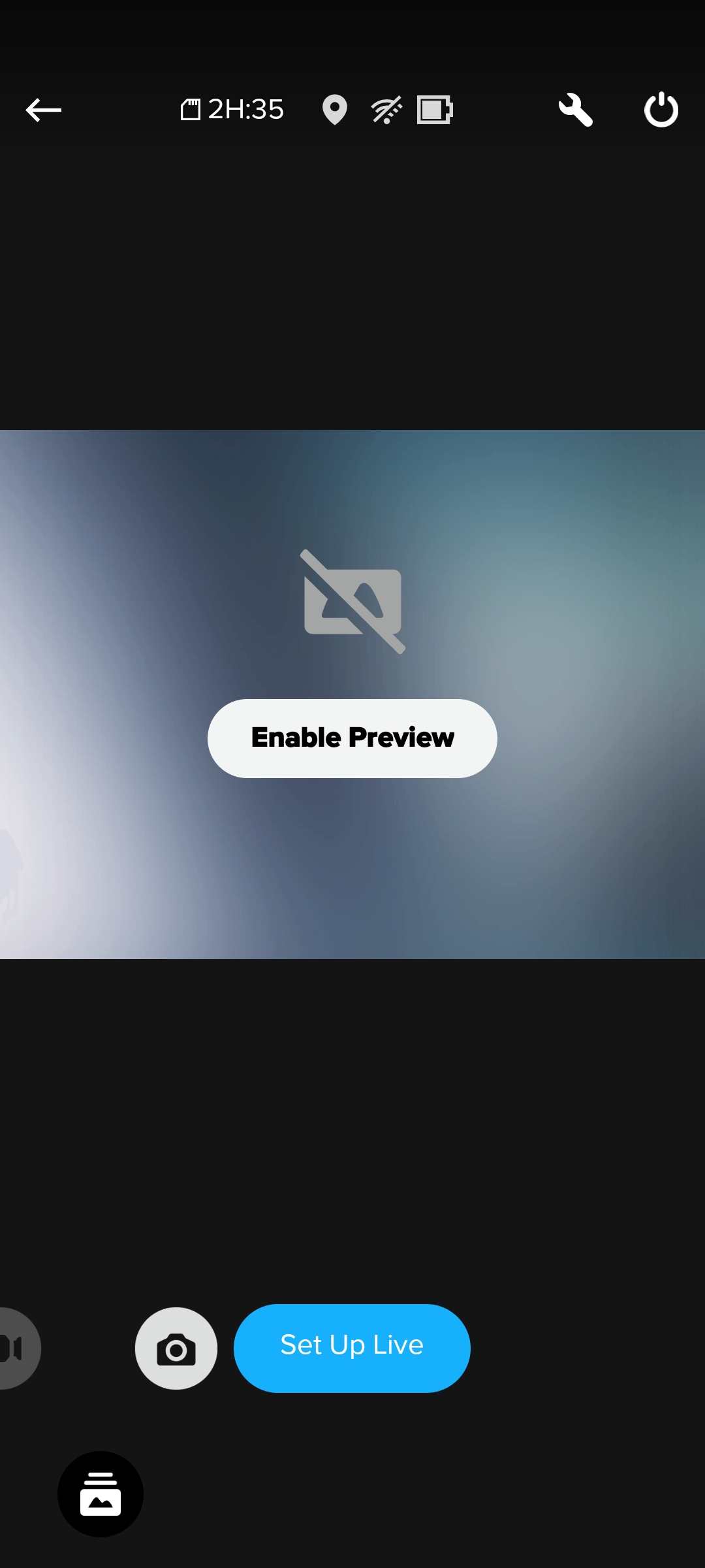 GoPro Menu Live