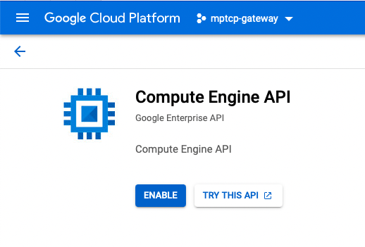 Enable Compute Engine