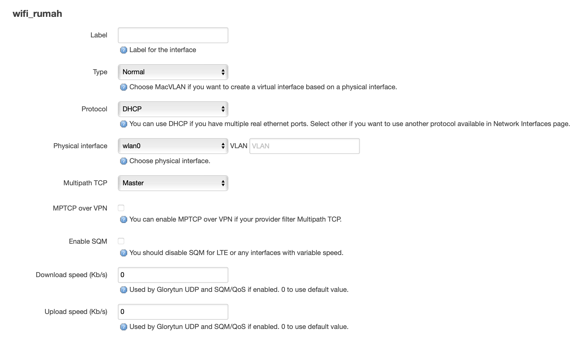Router WiFi Setting